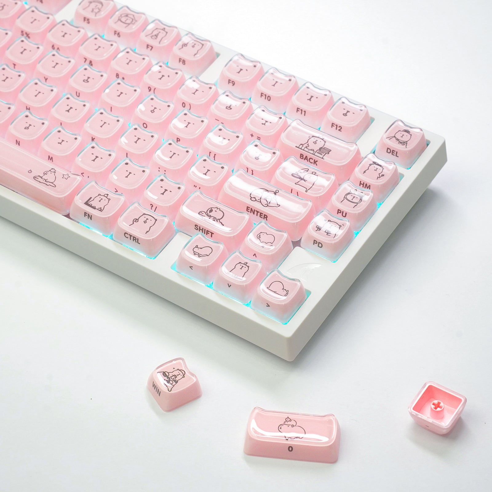 ATTACK SHARK SK05 118/119 Keys PBT Keycaps, MOA, ANSI