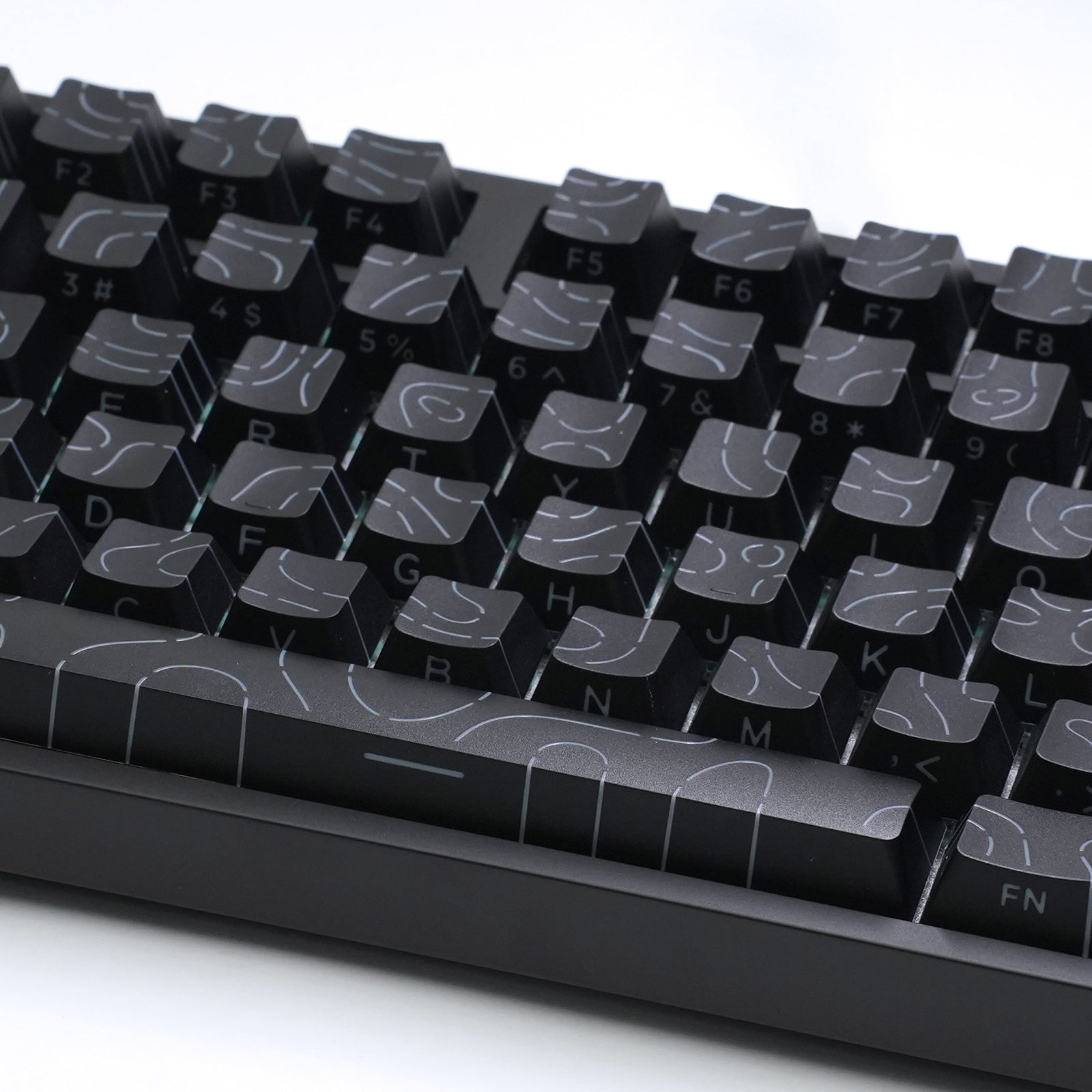 ATTACK SHARK SK06 135 Keys Shine-Through Keycaps, ANSI/ISO