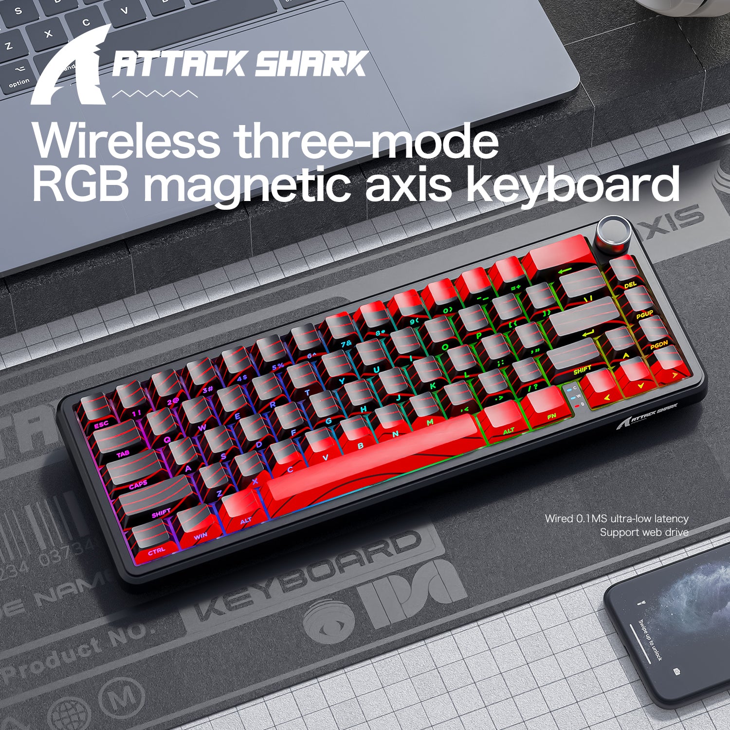 ATTACK SHARK X65PRO HE RGB magnetic axis keyboard