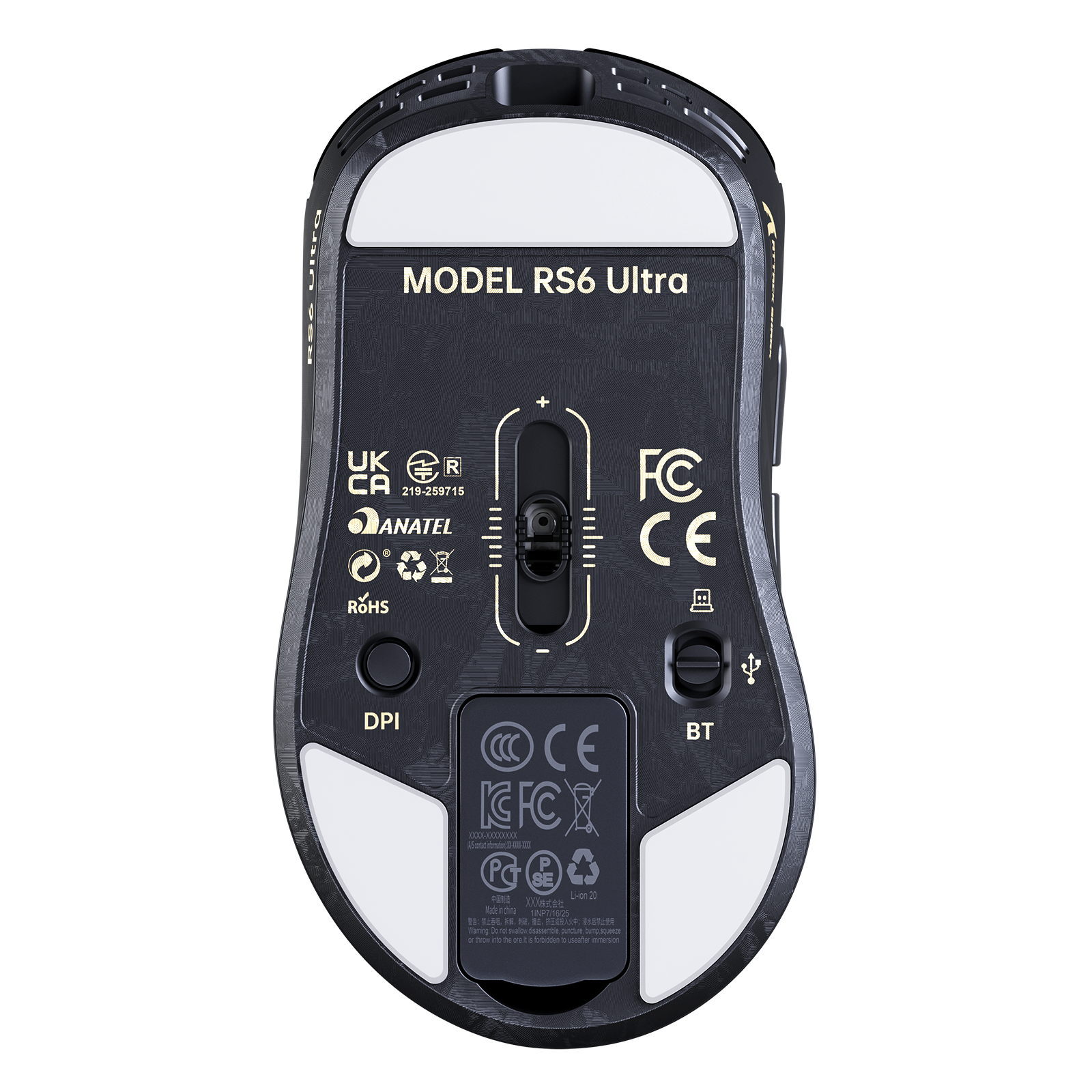 ATTACK SHARK RS6 ULTRA Carbon Fiber Wireless PAW3955MAX Gaming Mouse