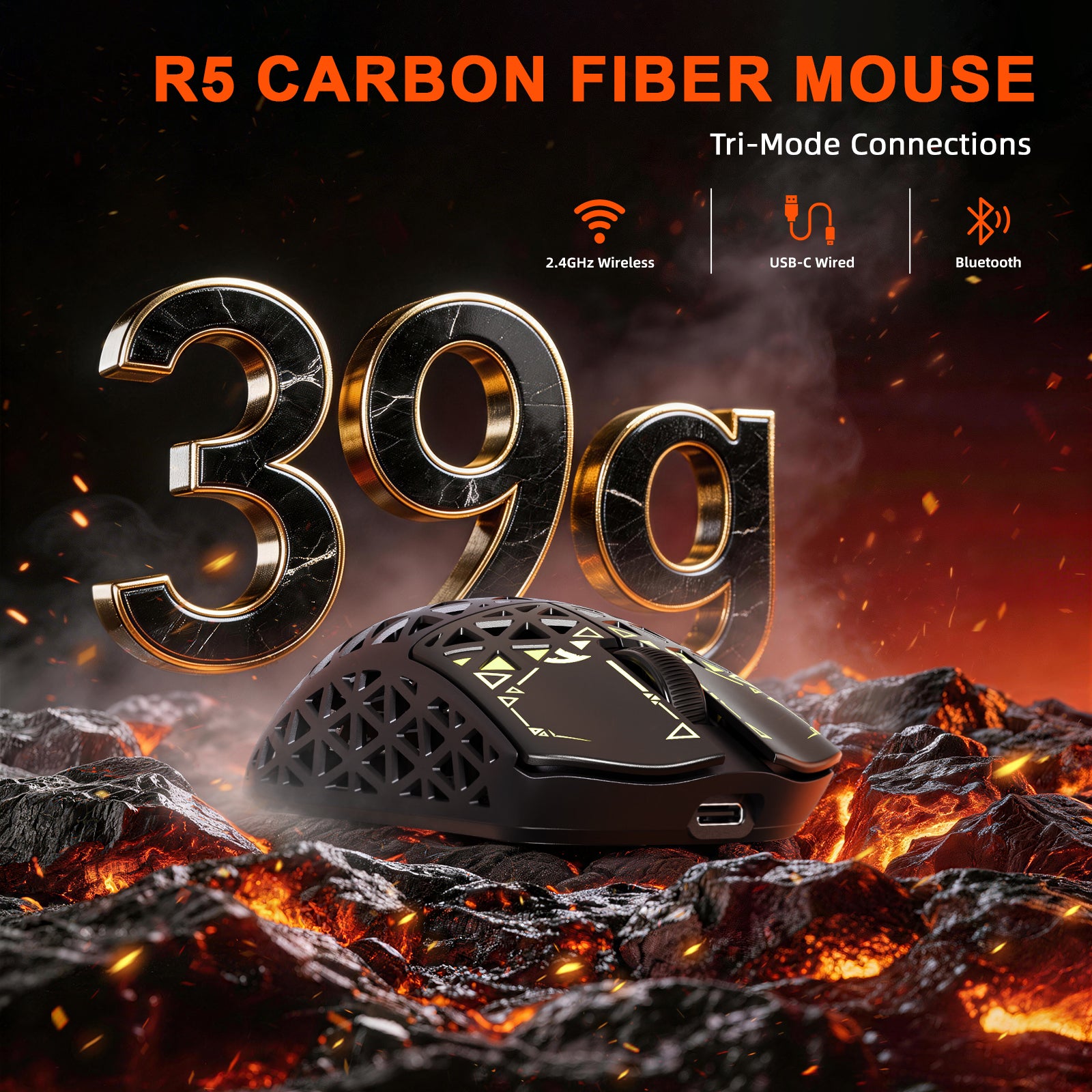 ATTACK SHARK R68 HE & R5 ULTRA Carbon Fiber Gaming Bundle