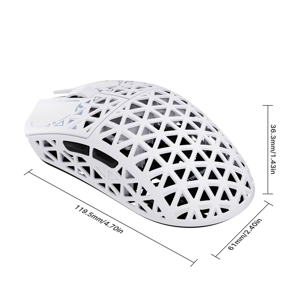 ATTACK SHARK R5 TURBO Carbon Fiber Wireless 8K Gaming Mouse