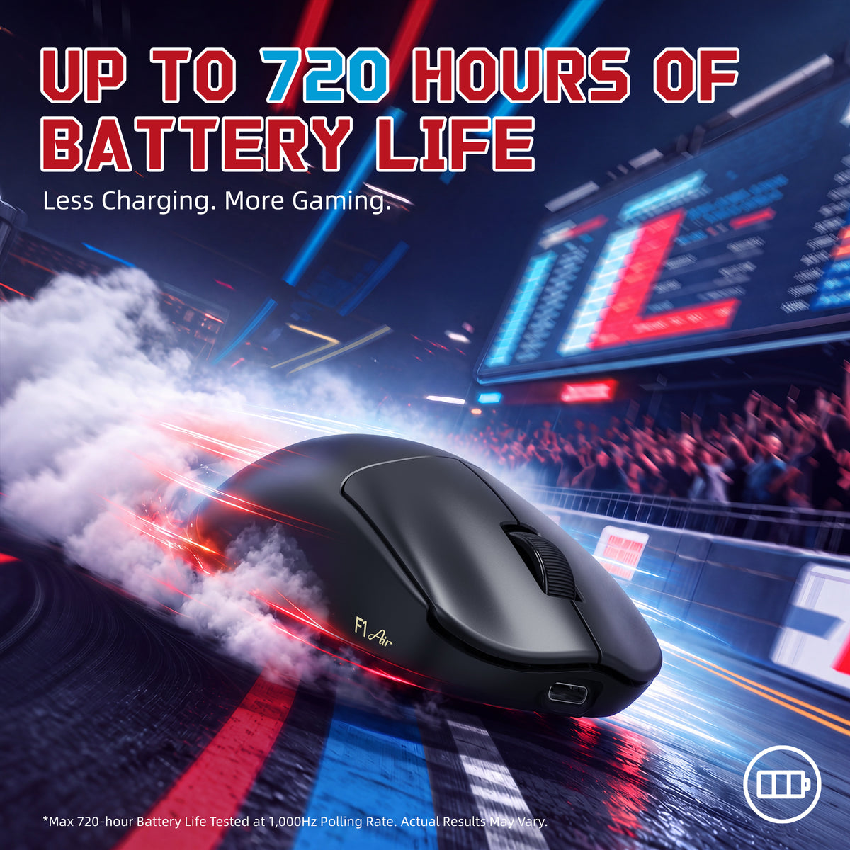 ATTACK SHARK F1 AIR 39g Wireless PAW3955MAX Gaming Mouse with C06 Ultra Cable