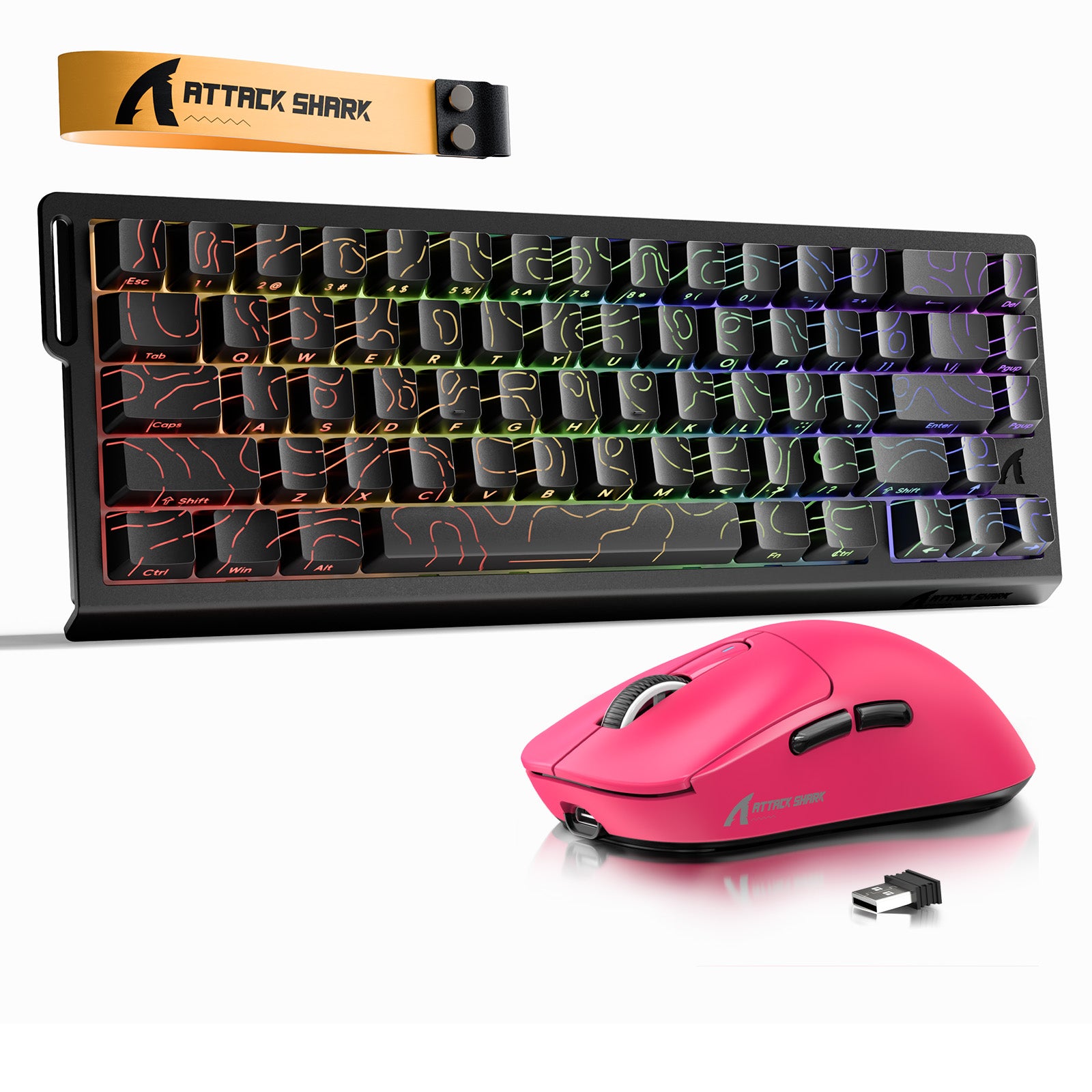 ATTACK SHARK X68HE Rapid Trigger Keyboard + X3 Wireless Gaming Mouse Bundle