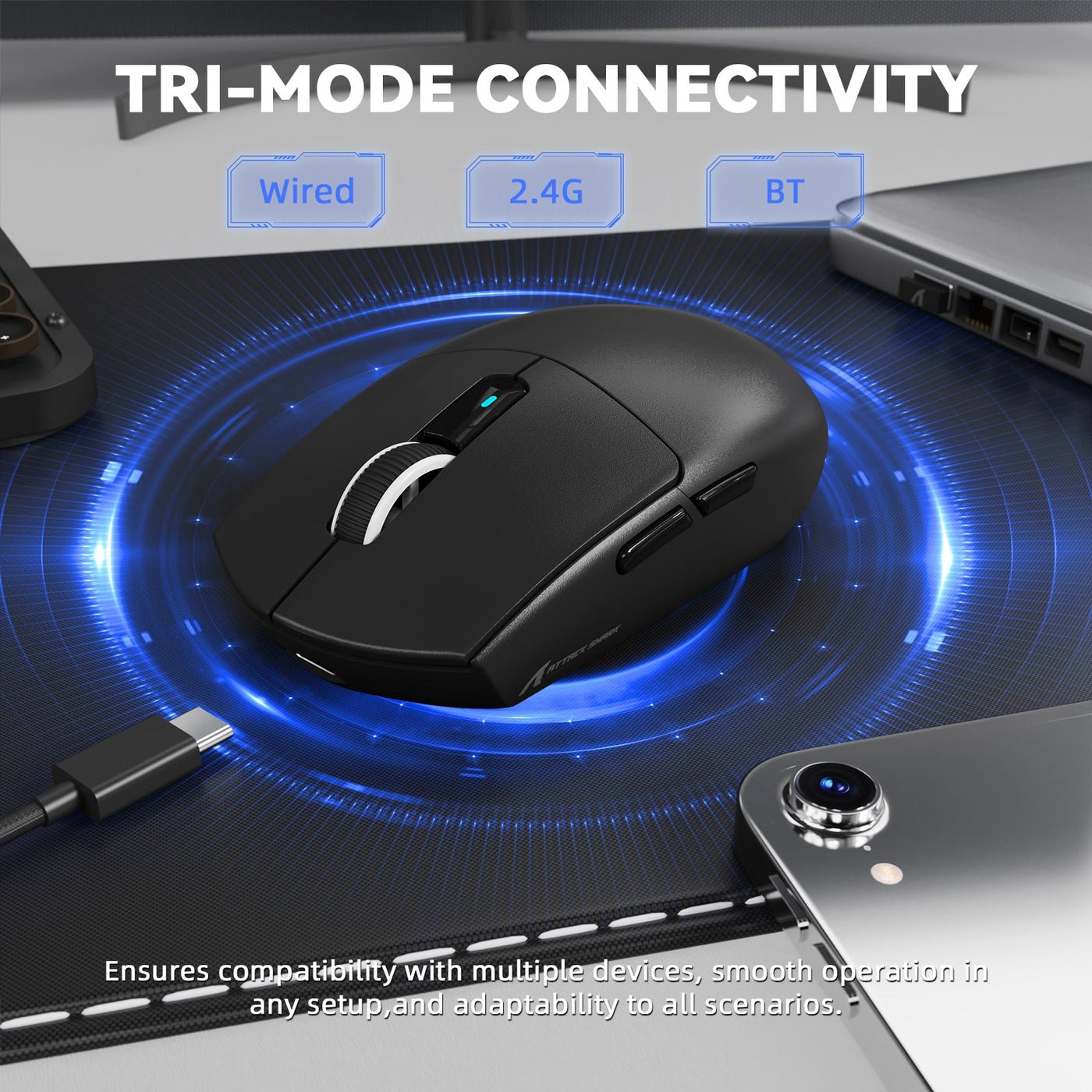 Hero image for an article about troubleshooting a wireless gaming mouse that keeps disconnecting.