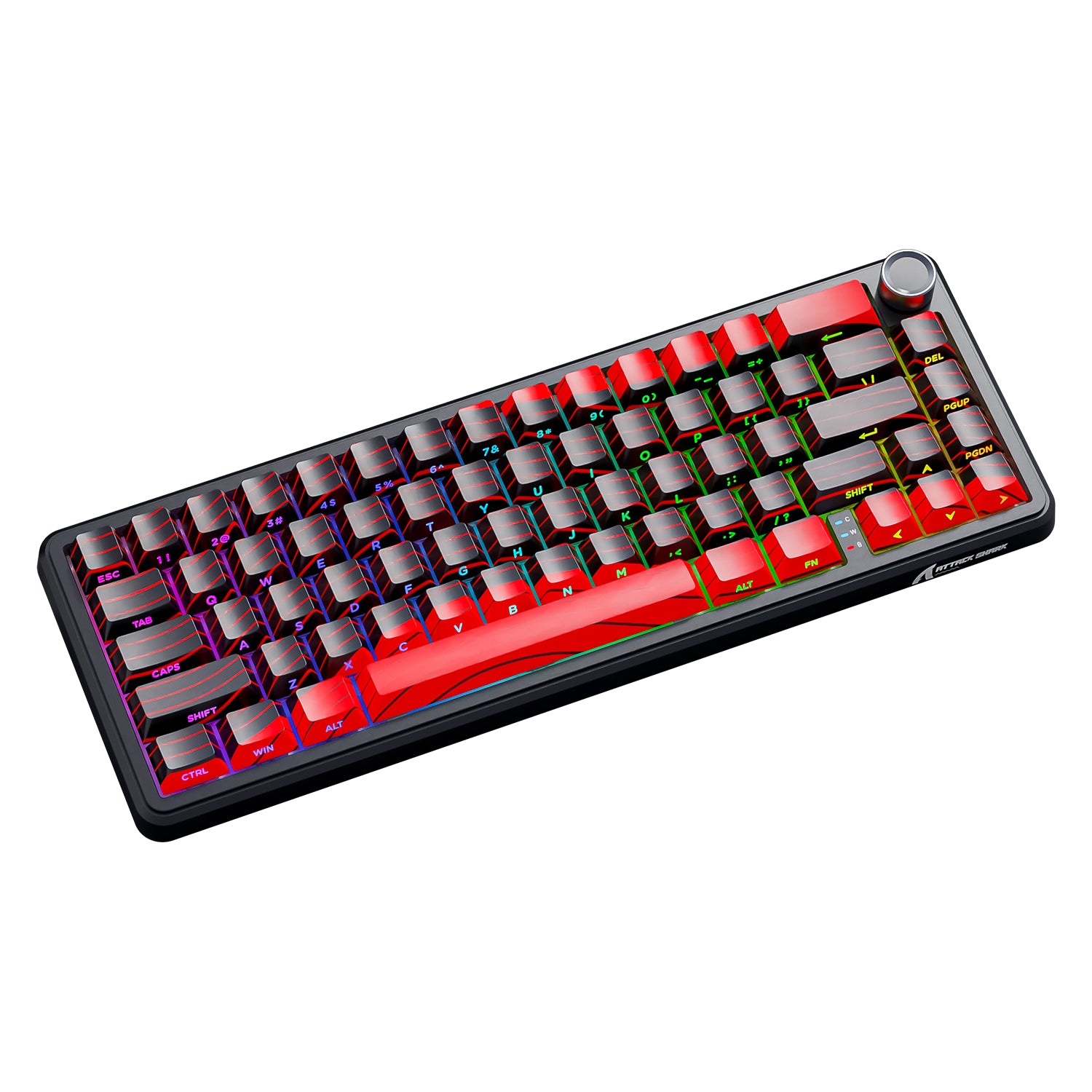 ATTACK SHARK X65PRO HE gaming keyboard with RGB lighting