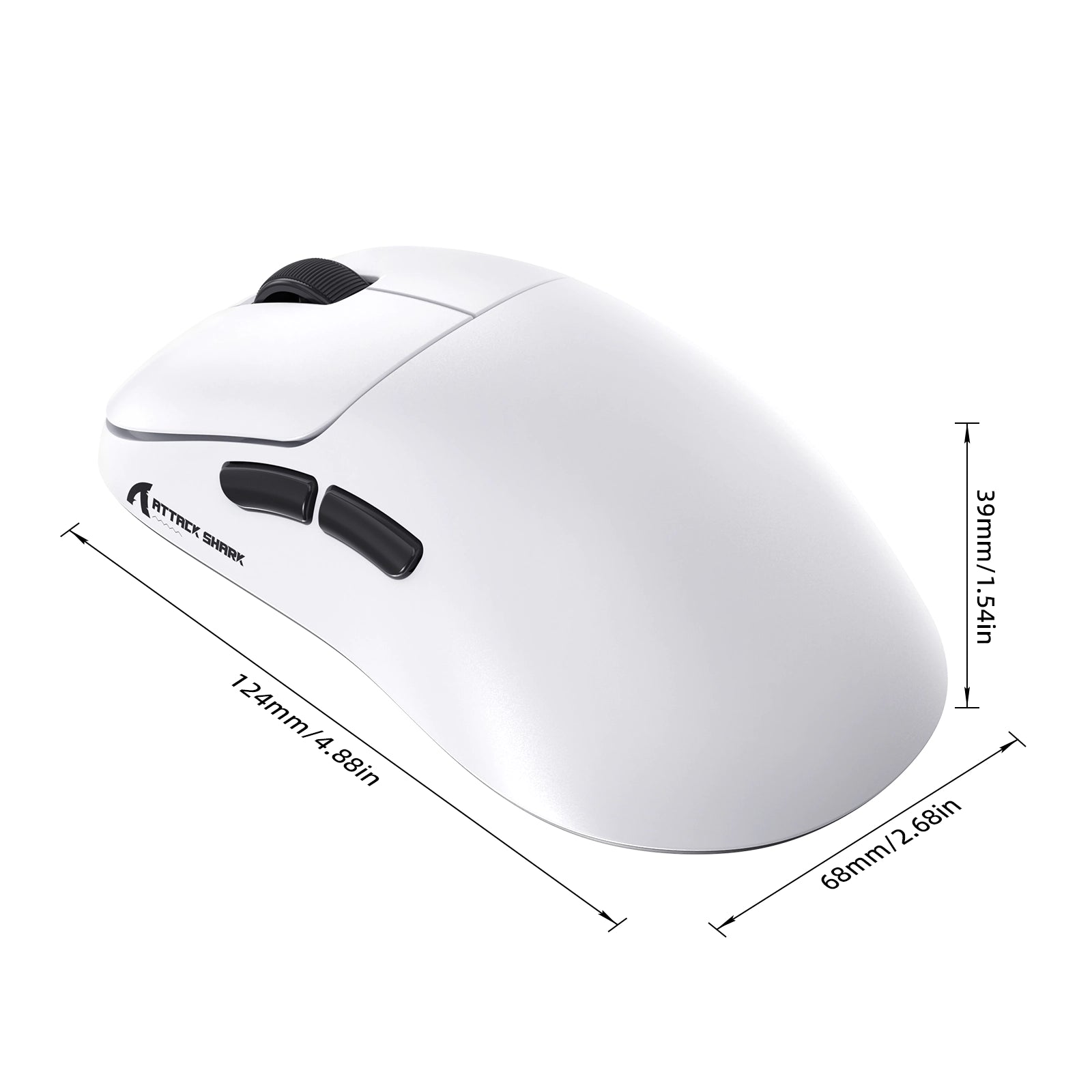 ATTACK SHARK V2 AIR PAW3955MAX Ergonomic Wireless Gaming Mouse