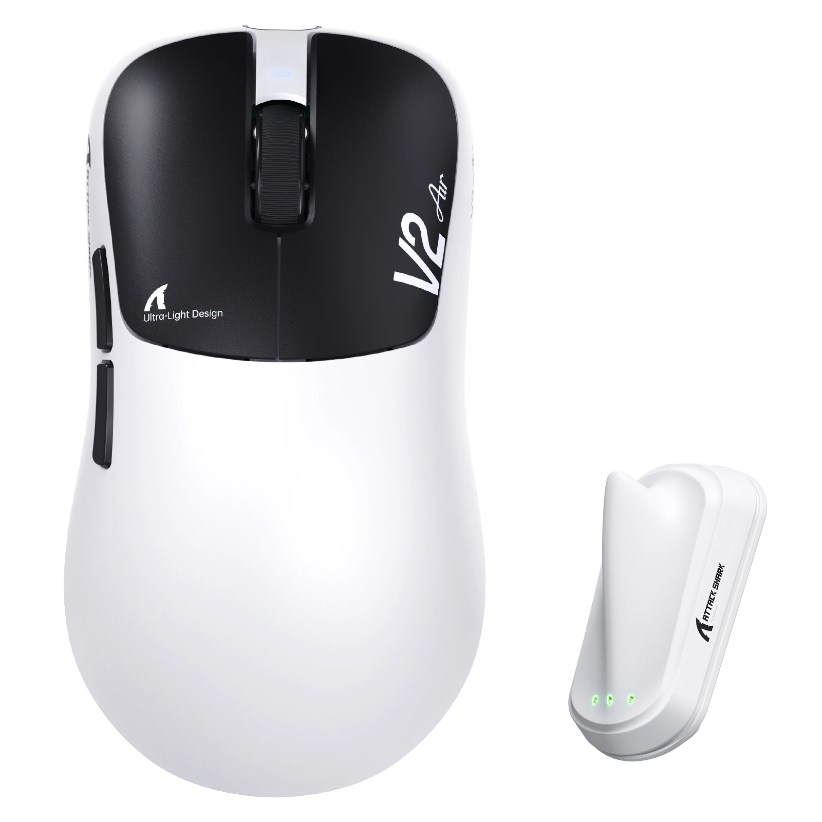 ATTACK SHARK V2 AIR PAW3955MAX Ergonomic Wireless Gaming Mouse