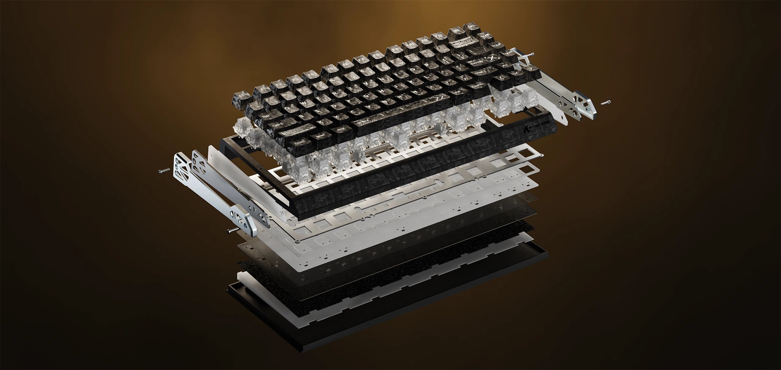 Keyboard internal structure and component layers