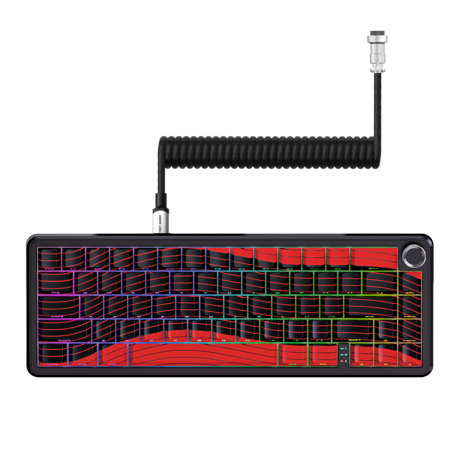 ATTACK SHARK X65PRO HE Rapid Trigger Keyboard with coiled cable