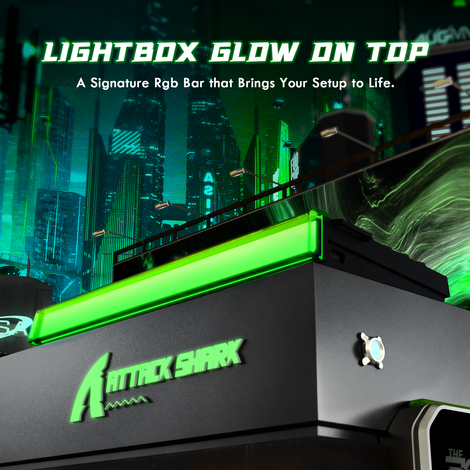 ATTACK SHARK R85 HE Rapid Trigger Keyboard Magnetic Switch with Custom Lightbox