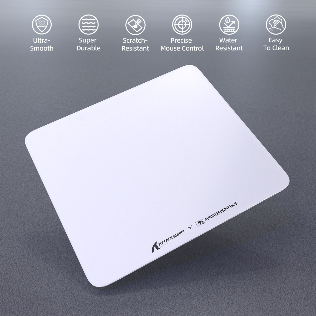 ATTACK SHARK CM05 Tempered Glass Gaming Mouse Pad