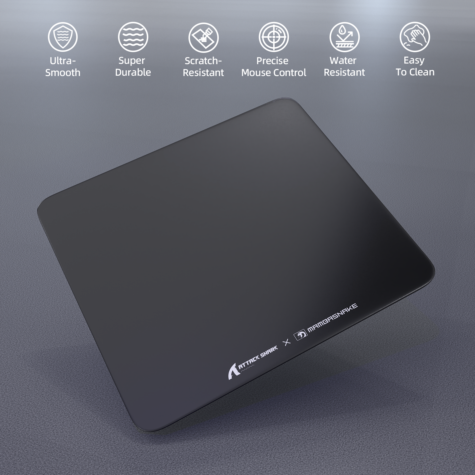 ATTACK SHARK CM05 Tempered Glass Gaming Mouse Pad