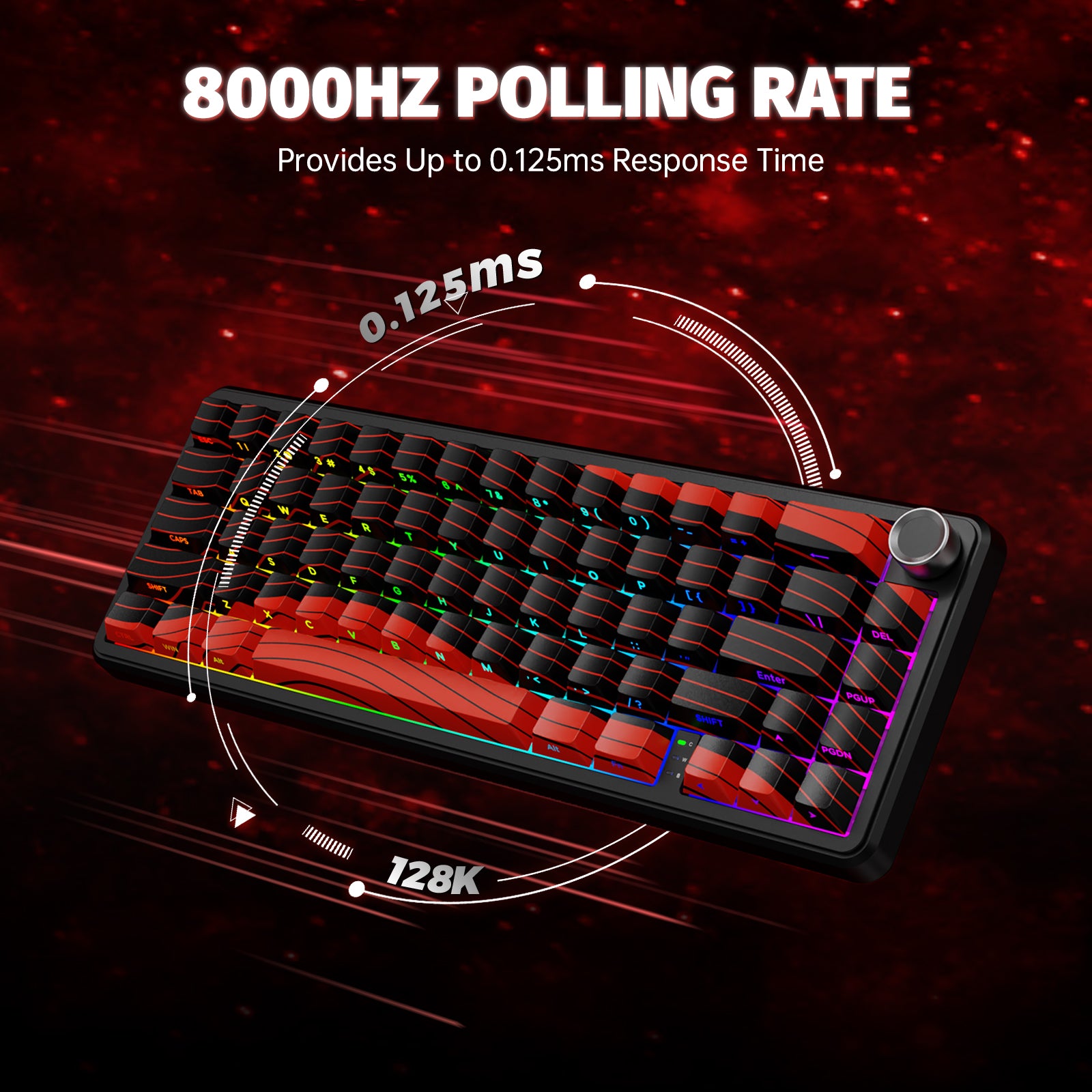ATTACK SHARK X65PRO HE Wireless Rapid Trigger Keyboard Magnetic Switch