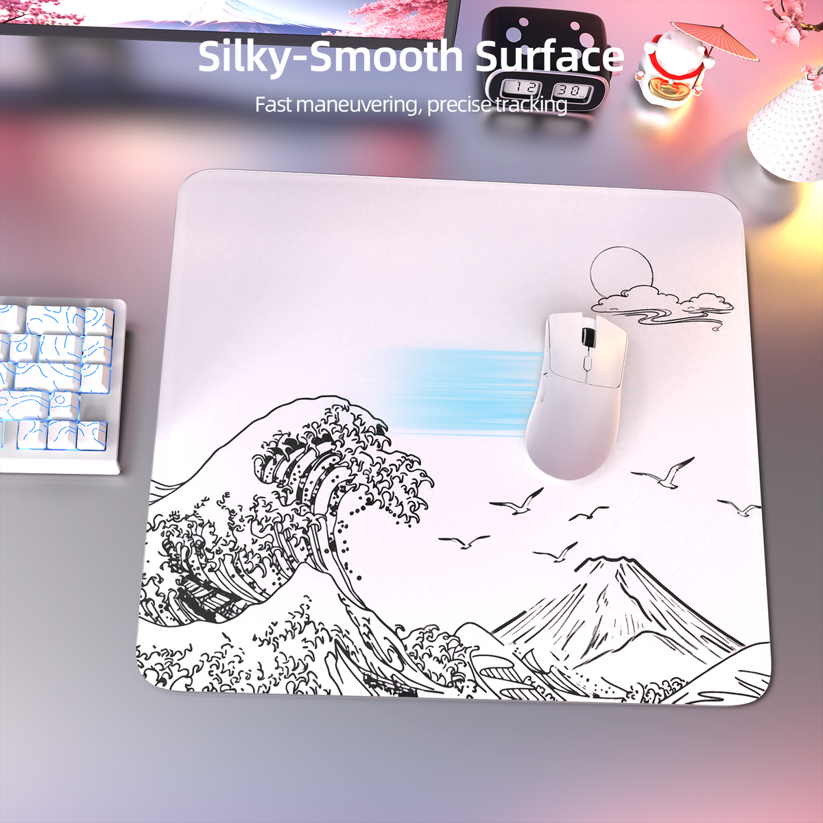 ATTACK SHARK CM05 Tempered Glass Gaming Mouse Pad