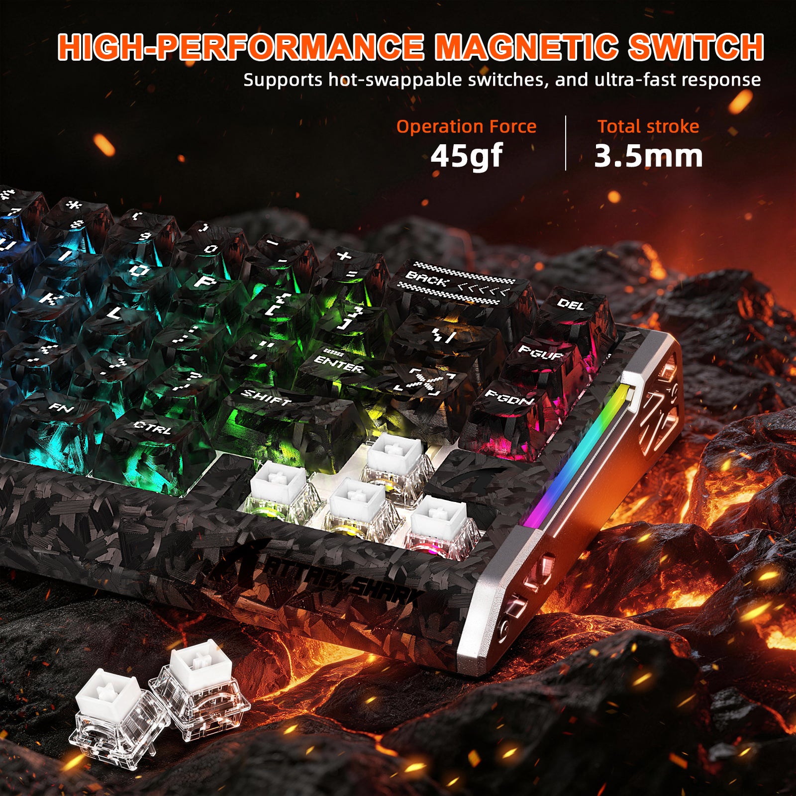 ATTACK SHARK R68 HE & R5 ULTRA Carbon Fiber Gaming Bundle