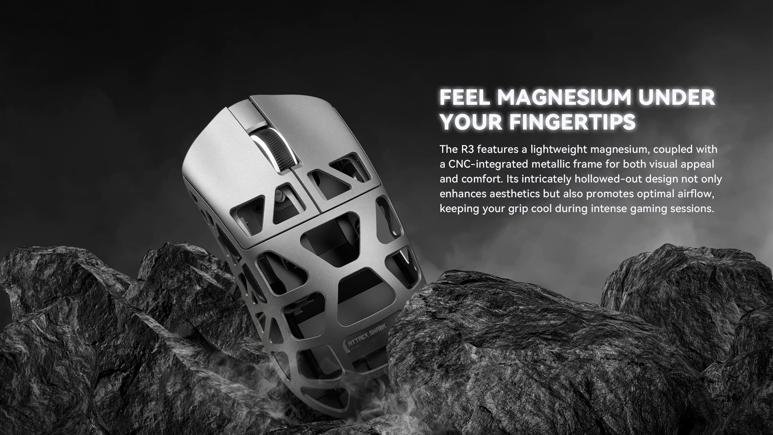 ATTACK SHARK R3 Magnesium Alloy Gaming Mouse 8K