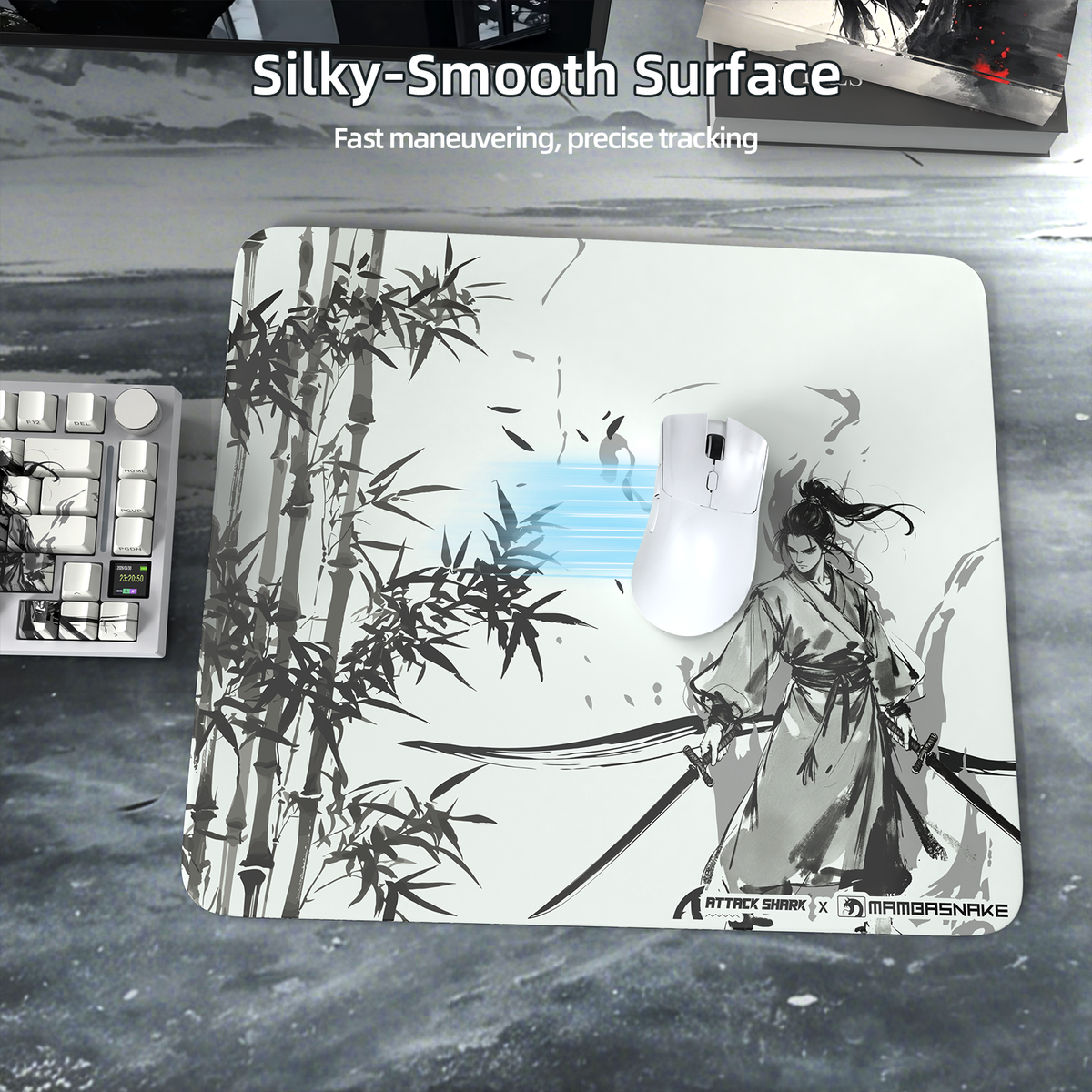 ATTACK SHARK CM05 Tempered Glass Gaming Mouse Pad