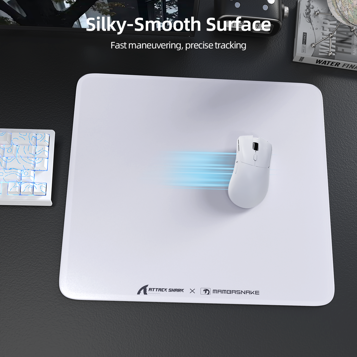 ATTACK SHARK CM05 Tempered Glass Gaming Mouse Pad