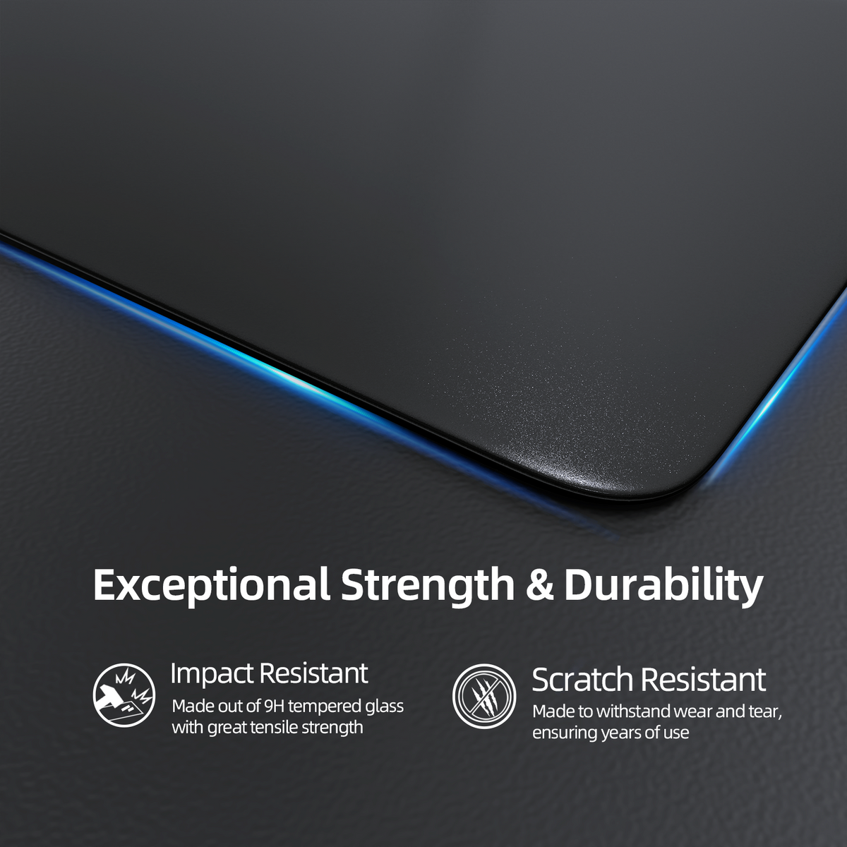 ATTACK SHARK CM05 Tempered Glass Gaming Mouse Pad