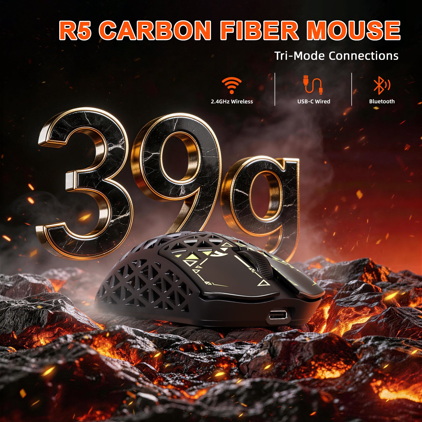 ATTACK SHARK R68 HE & R5 ULTRA Carbon Fiber Gaming Bundle