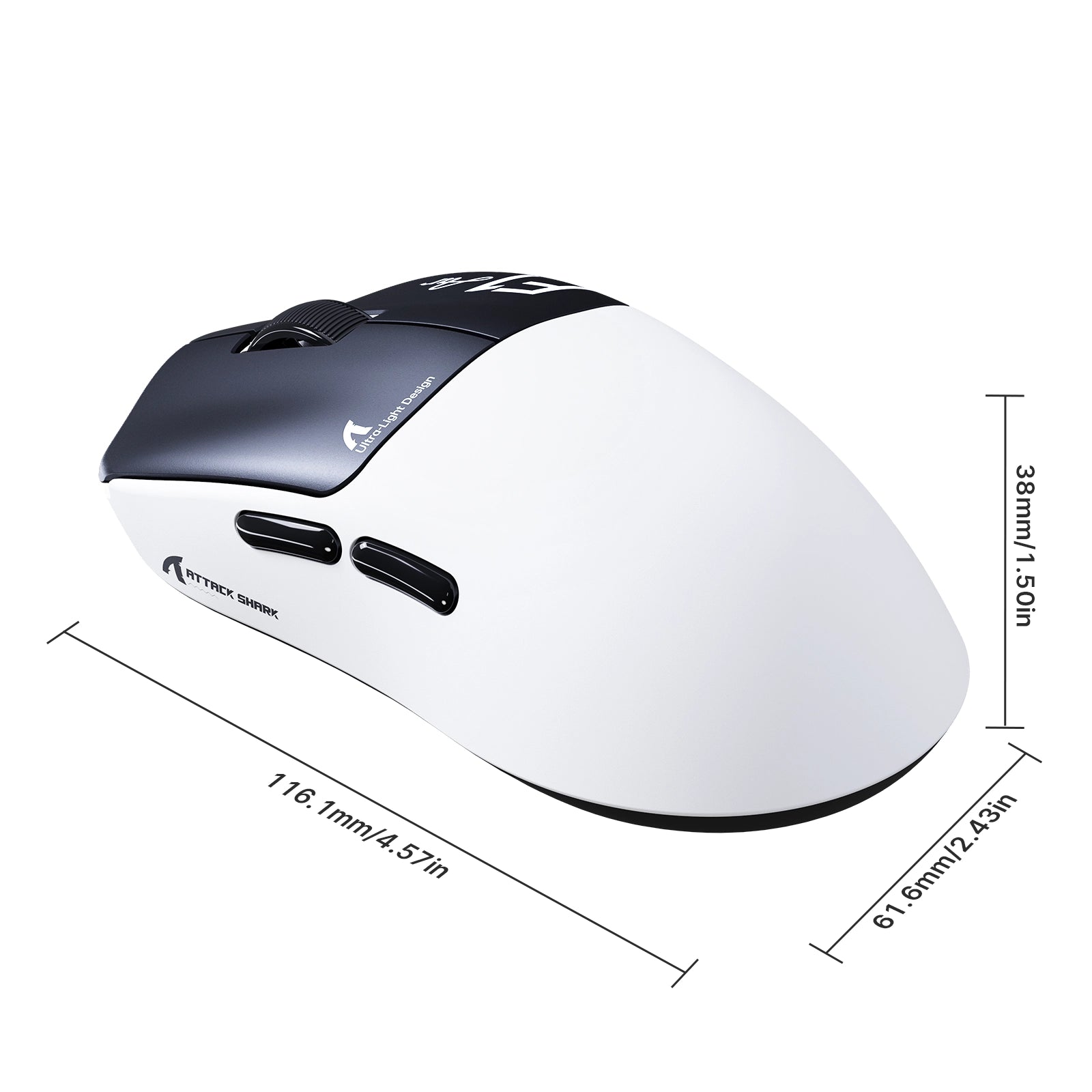 ATTACK SHARK F1 AIR 39g Wireless PAW3955MAX Gaming Mouse