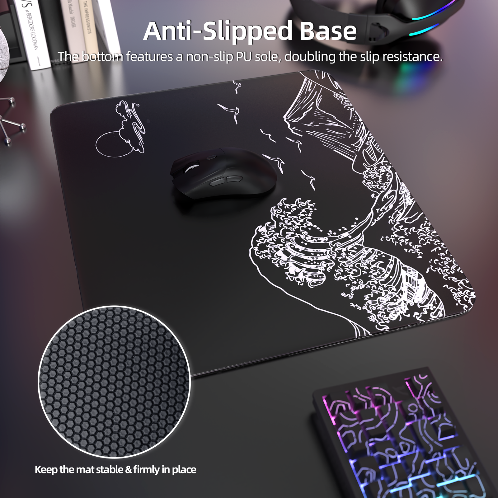 ATTACK SHARK CM05 Tempered Glass Gaming Mouse Pad