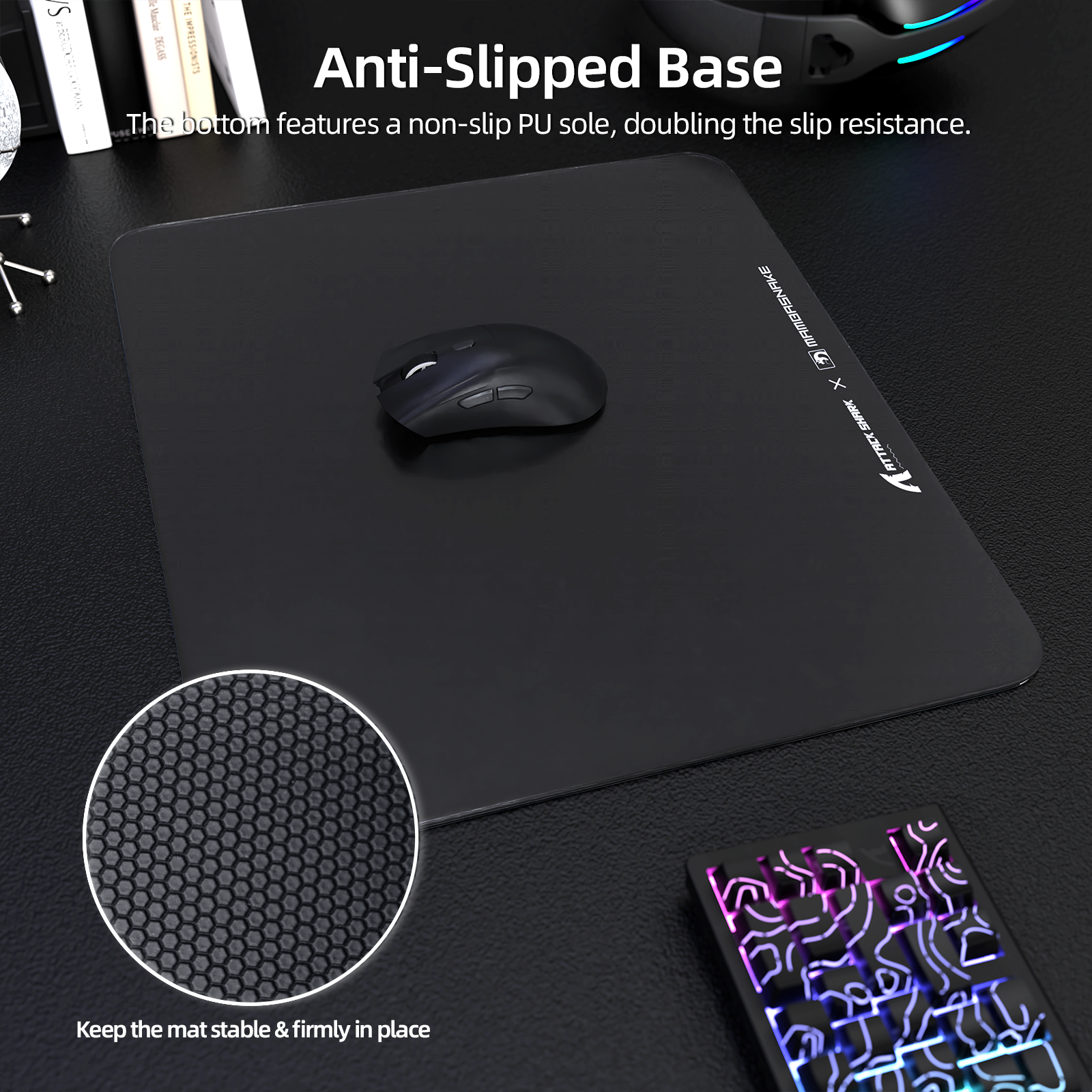 ATTACK SHARK CM05 Tempered Glass Gaming Mouse Pad