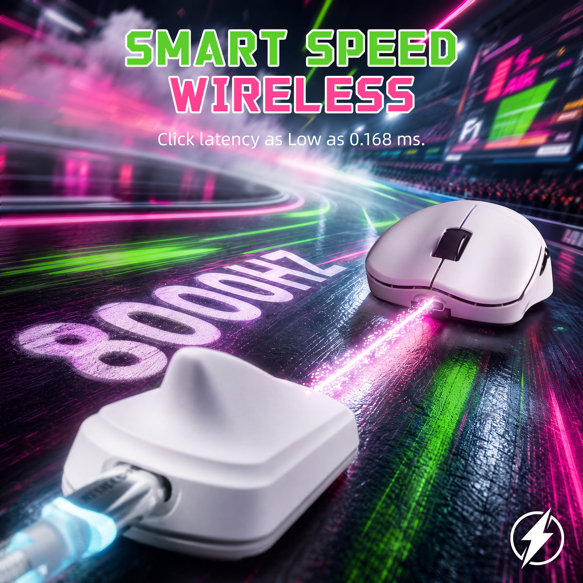 ATTACK SHARK F1 AIR 39g Wireless PAW3955MAX Gaming Mouse with C06 Ultra Cable