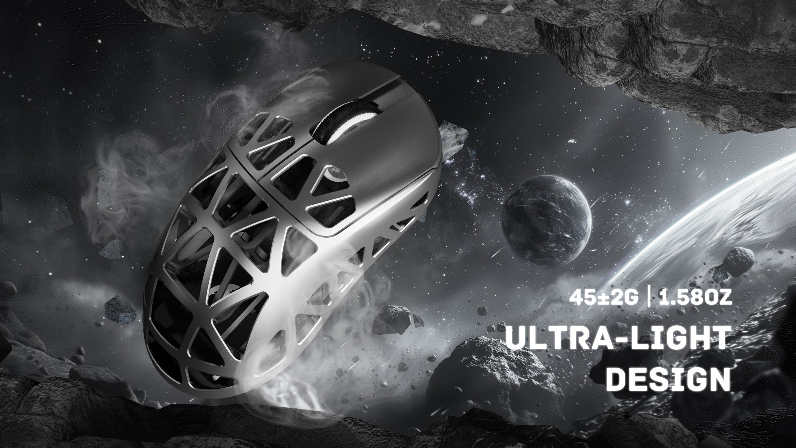 ATTACK SHARK R2 Magnesium Alloy PAW3950 Gaming Mouse 8K with Mouse Coiled Cable (Not Include the Charging Dock)