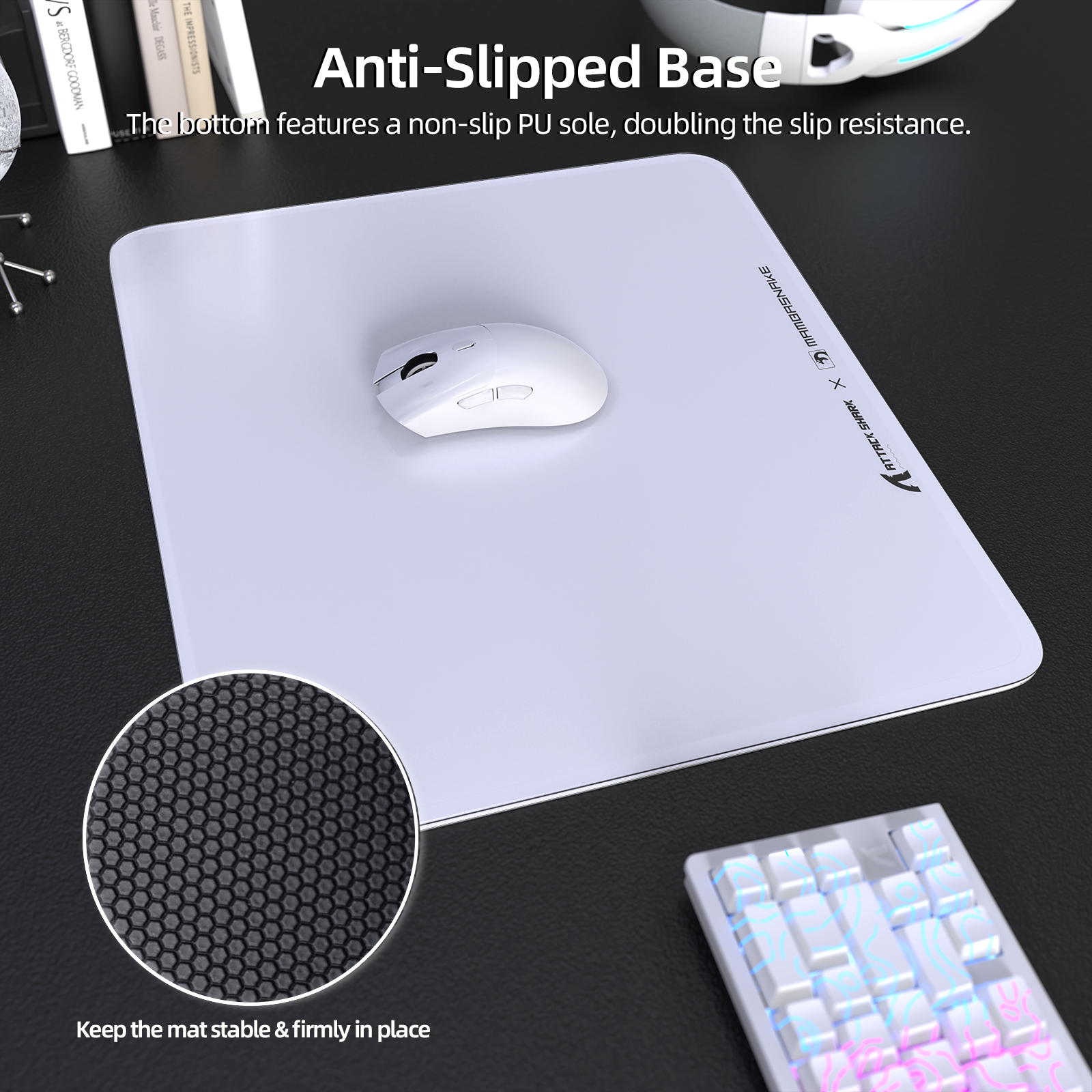 ATTACK SHARK CM05 Tempered Glass Gaming Mouse Pad
