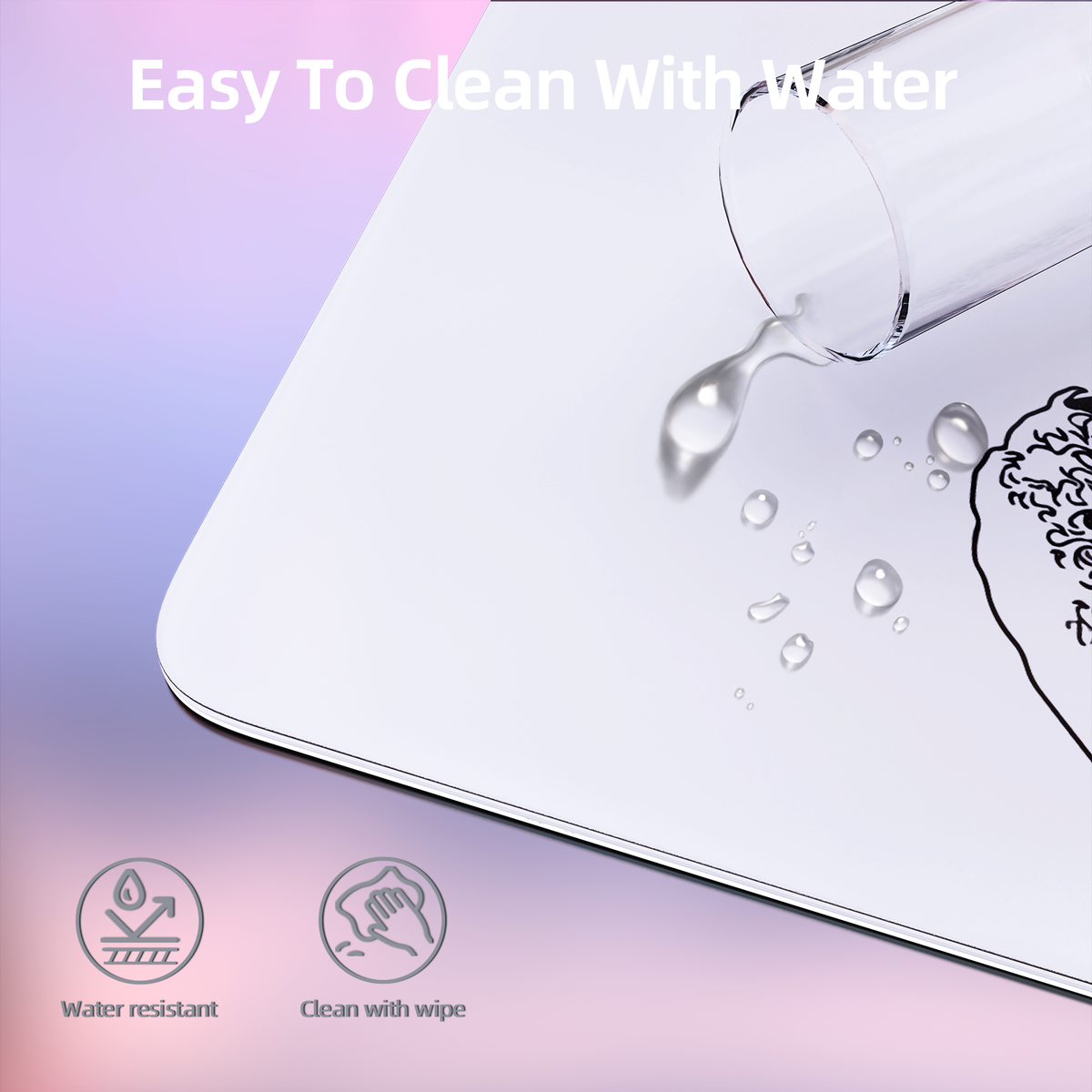 ATTACK SHARK CM05 Tempered Glass Gaming Mouse Pad