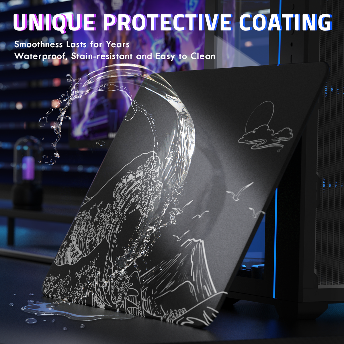 ATTACK SHARK CM05 Tempered Glass Gaming Mouse Pad