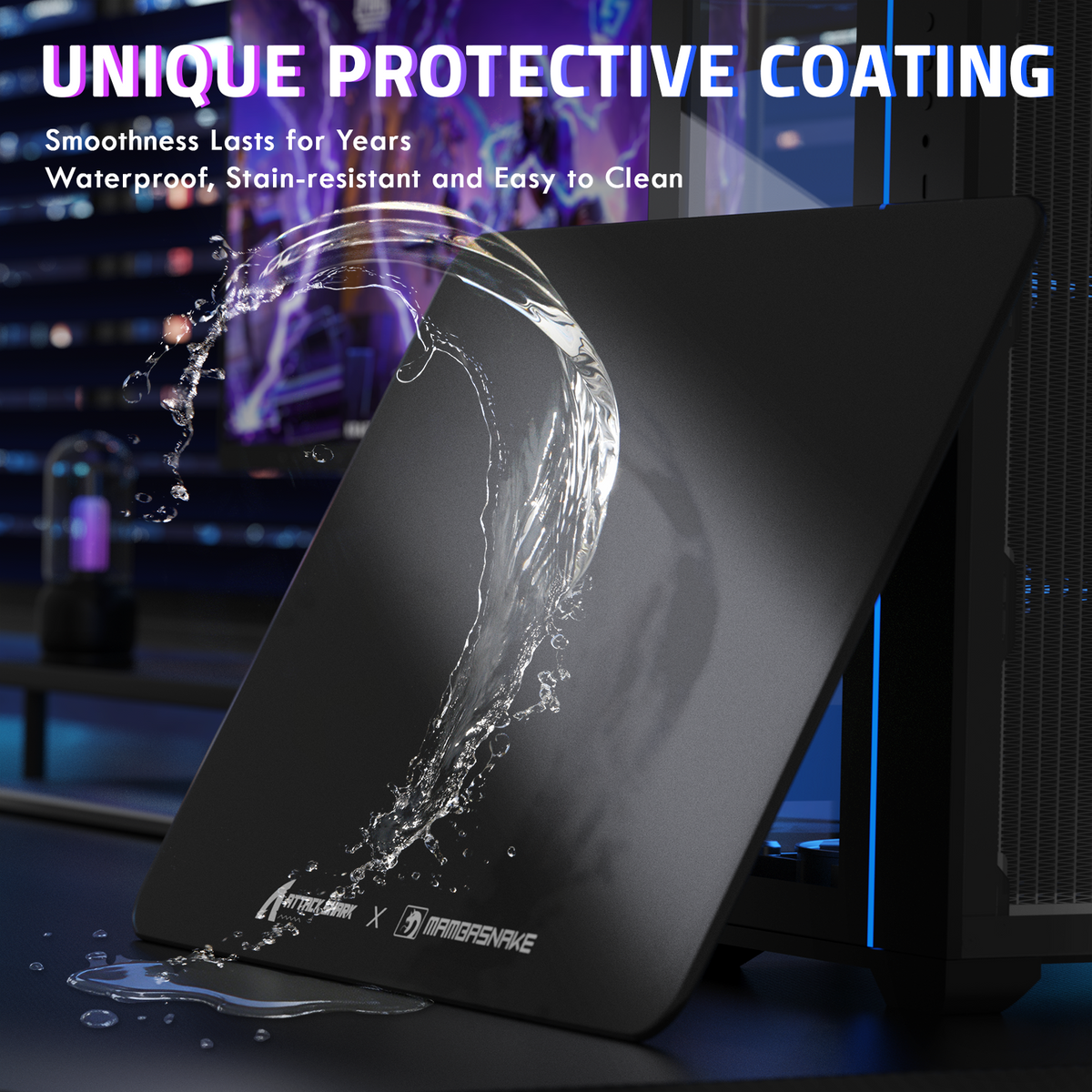 ATTACK SHARK CM05 Tempered Glass Gaming Mouse Pad