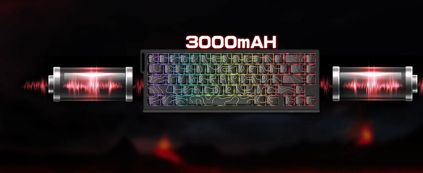 ATTACK SHARK X68PRO HE Wireless Rapid Trigger Keyboard With Coiled Cable