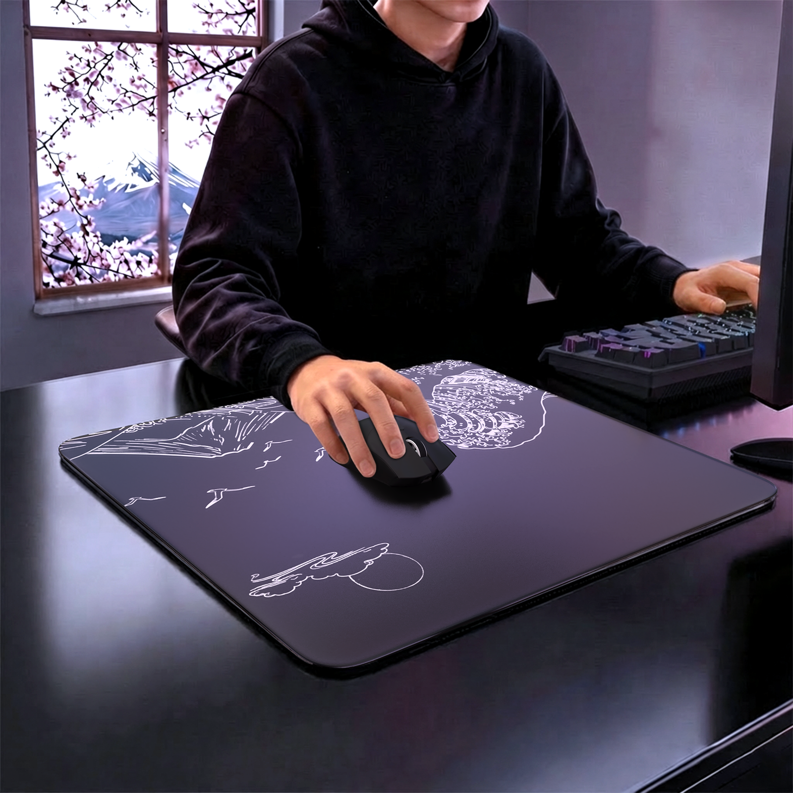 ATTACK SHARK CM05 Tempered Glass Gaming Mouse Pad