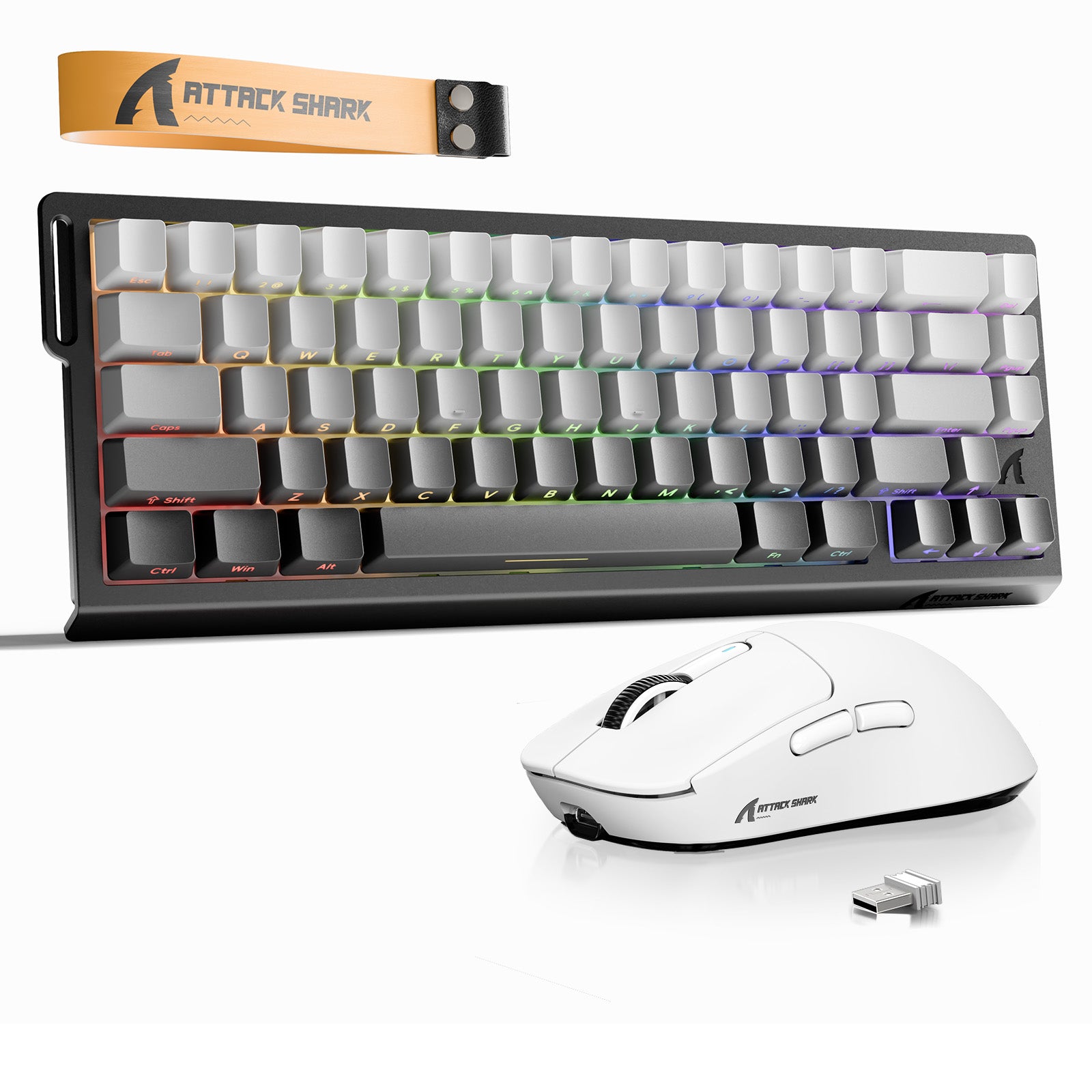 ATTACK SHARK X68HE Rapid Trigger Keyboard + X3 Wireless Gaming Mouse Bundle