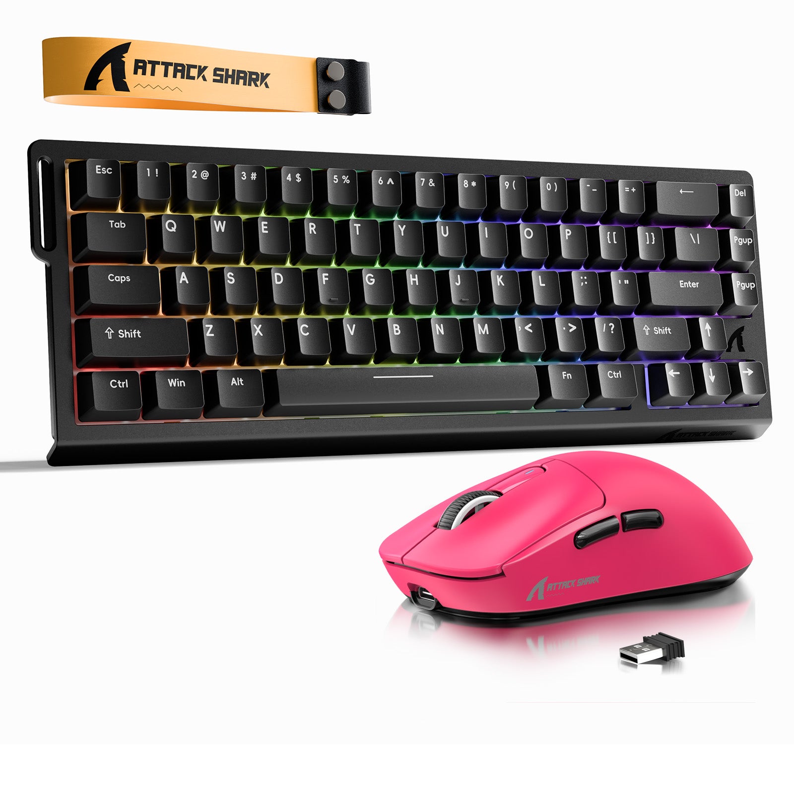 ATTACK SHARK X68HE Rapid Trigger Keyboard + X3 Wireless Gaming Mouse Bundle