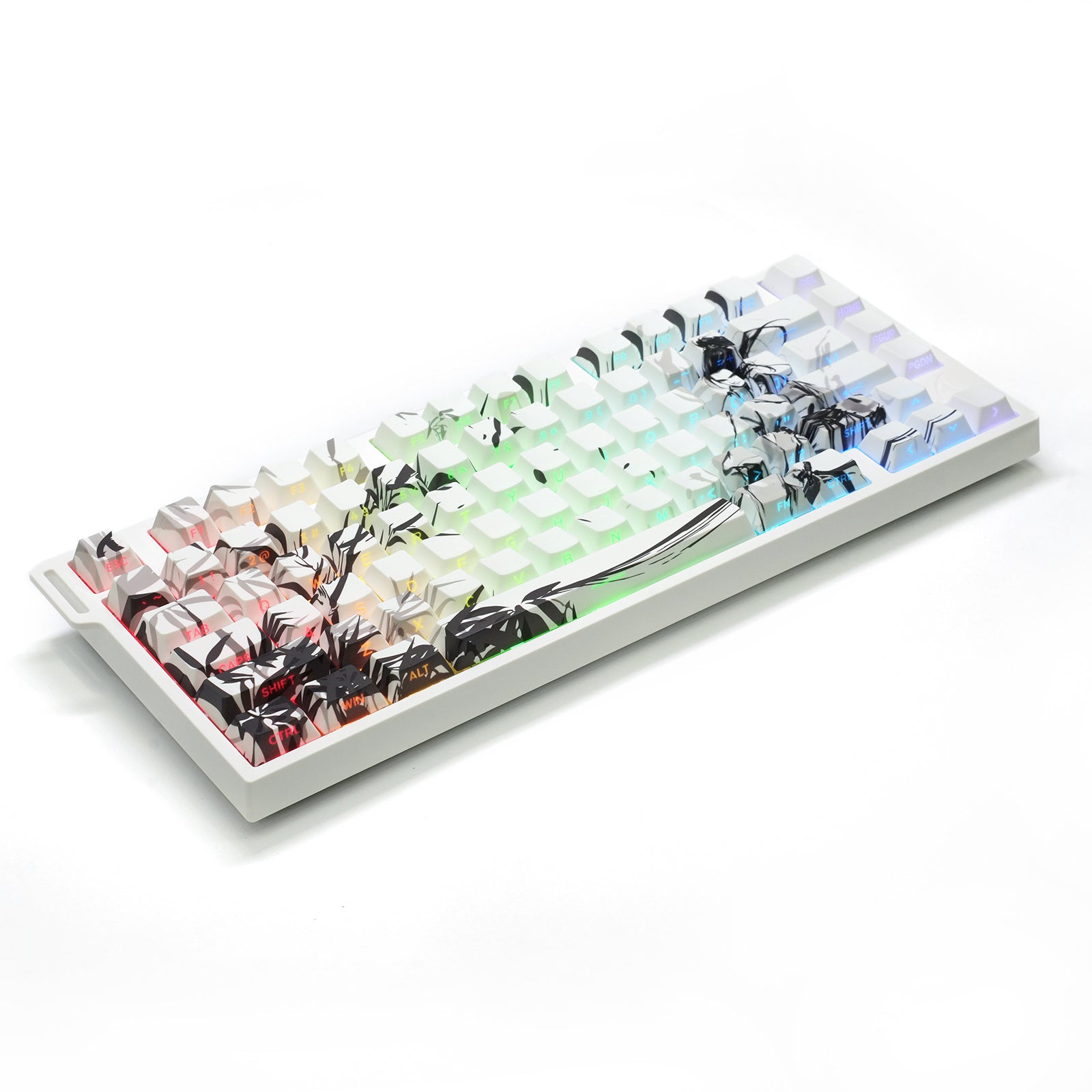 ATTACK SHARK SK02 129 Keys PBT Side-Printed Keycaps, ANSI/ISO, Knight-Errant