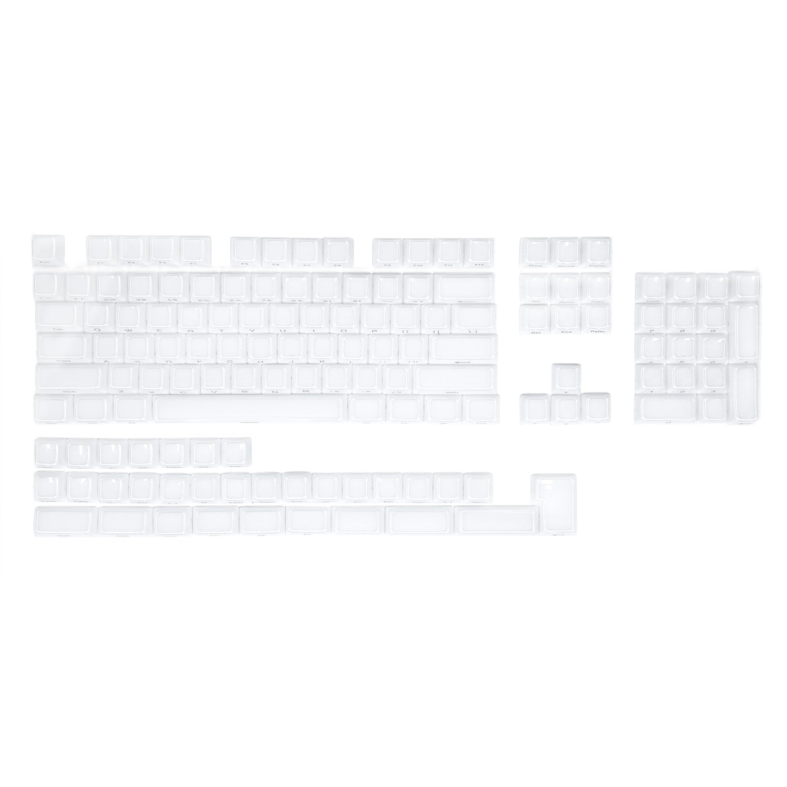 ATTACK SHARK SK03 136 Keys Crystal Keycaps, ASA Profile, ANSI/ISO