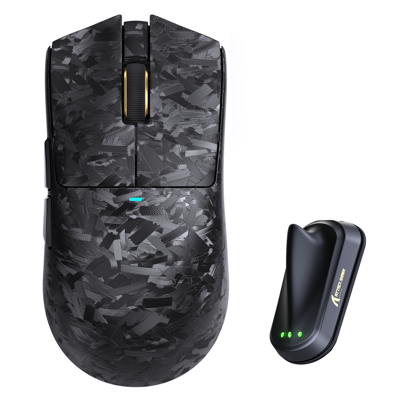 ATTACK SHARK X11 ULTRA Carbon Fiber Wireless 8K PAW3950MAX Gaming Mouse